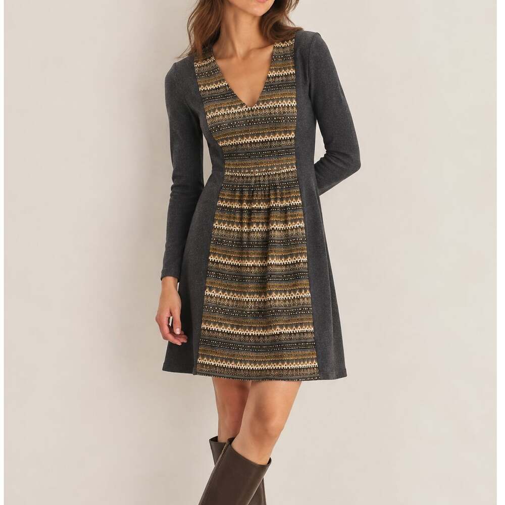 Yak & Yeti Sweater Knit Mini Dress Boho Indie Grunge Whimsigoth-size small